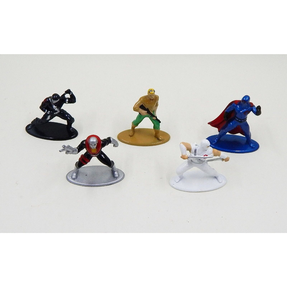 Jada Toys GI Joe 5 Piece Lot Nano MetalFigs 2" Hasbro Cobra Commander